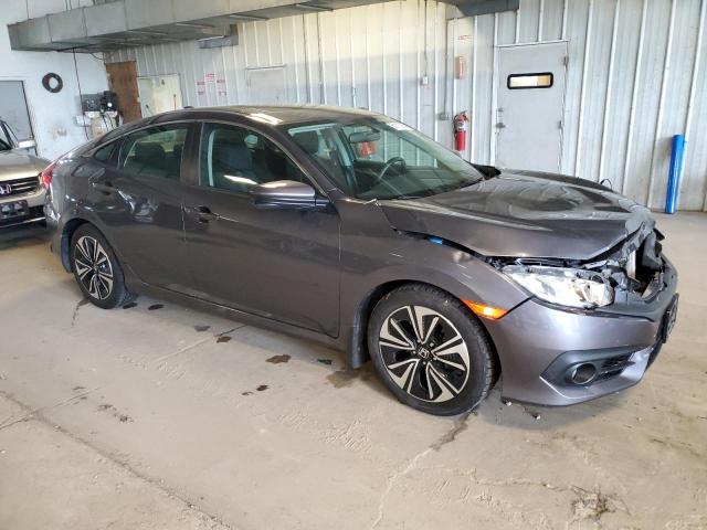 2HGFC1F37JH640004 - 2018 HONDA CIVIC EX GRAY photo 4