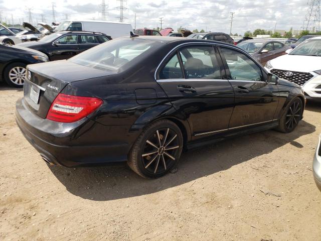 WDDGF8BBXCR205891 - 2012 MERCEDES-BENZ C 300 4MATIC BLACK photo 3