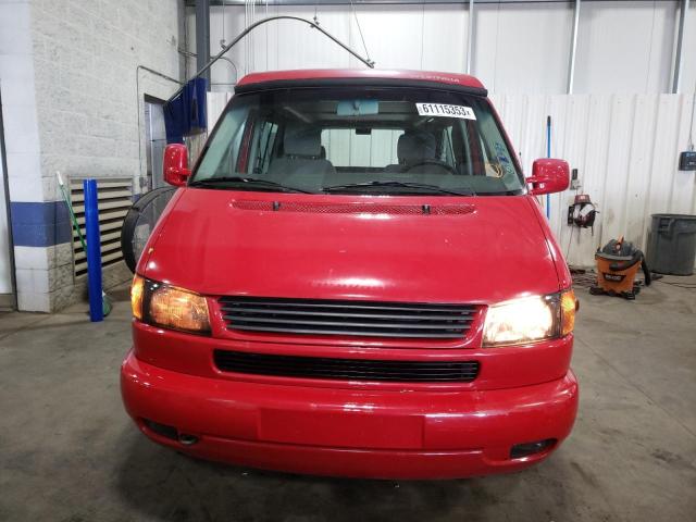 WV2NB47011H135473 - 2001 VOLKSWAGEN EUROVAN MV RED photo 5