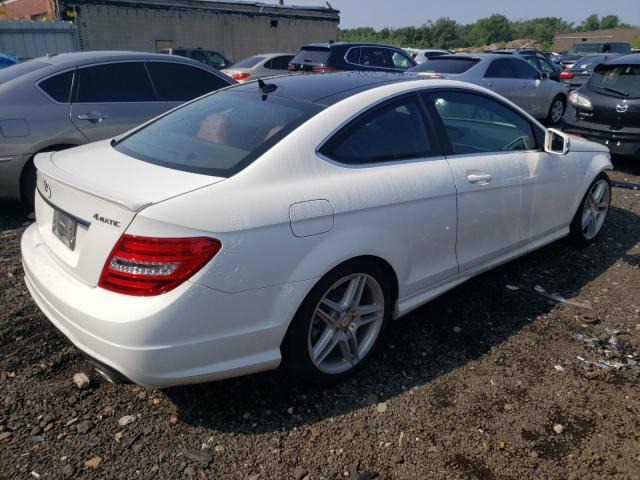 WDDGJ8JB3DG023673 - 2013 MERCEDES-BENZ C 350 4MATIC WHITE photo 3