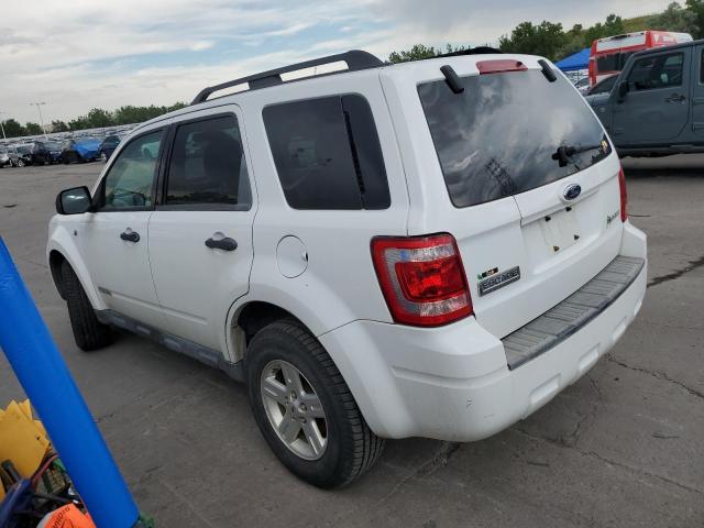 1FMCU59H78KB66292 - 2008 FORD ESCAPE HEV WHITE photo 2