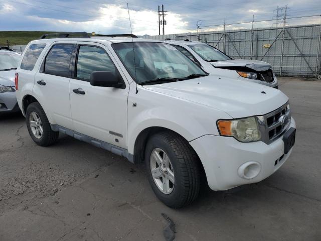 1FMCU59H78KB66292 - 2008 FORD ESCAPE HEV WHITE photo 4