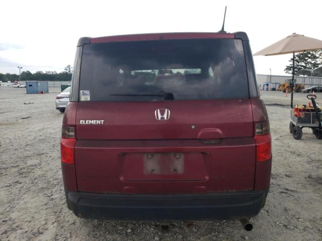 5J6YH18708L009885 - 2008 HONDA ELEMENT EX BURGUNDY photo 6