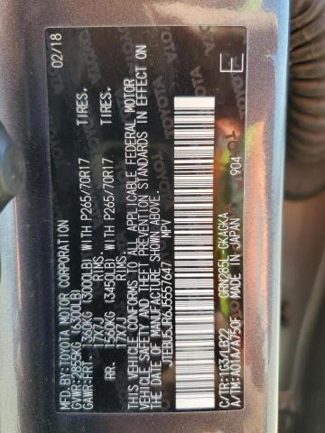 JTEBU5JR6J5557647 - 2018 TOYOTA 4RUNNER SR5/SR5 PREMIUM 灰色 照片 13