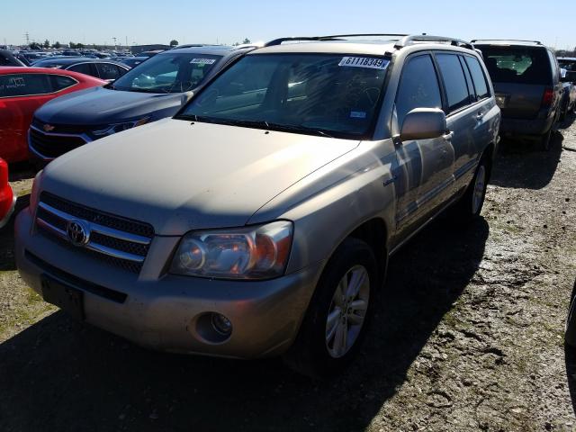 JTEDW21A860012615 - 2006 TOYOTA HIGHLANDER HYBRID TAN photo 2