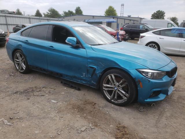 WBA4J3C51JBG90791 - 2018 BMW 430XI GRAN COUPE TURQUOISE photo 4