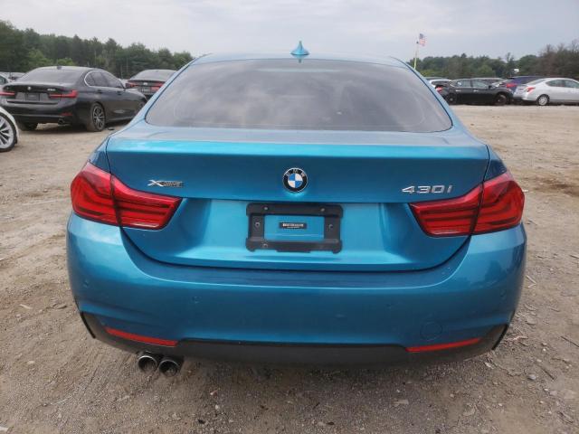 WBA4J3C51JBG90791 - 2018 BMW 430XI GRAN COUPE TURQUOISE photo 6
