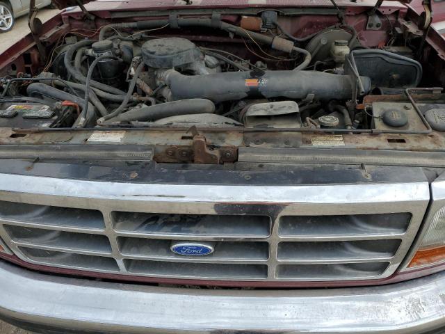 1FMEU15H1PLB20022 - 1993 FORD BRONCO U100 BURGUNDY photo 12