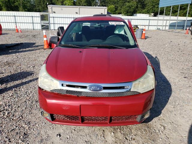 1FAHP35N99W133439 - 2009 FORD FOCUS SE RED photo 5