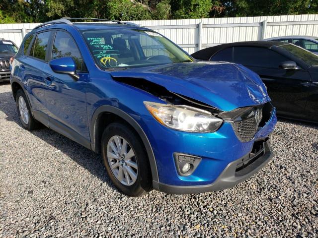 JM3KE2CY7E0306361 - 2014 MAZDA CX-5 TOURING BLUE photo 4