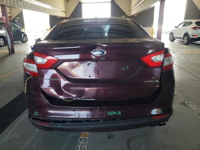 3FA6P0LU7DR129207 - 2013 FORD FUSION SE HYBRID PURPLE photo 6