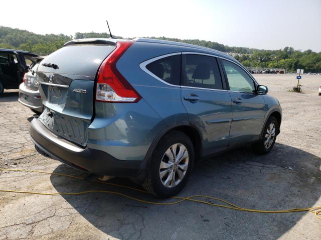 5J6RM4H79EL109951 - 2014 HONDA CR-V EXL BLUE photo 3