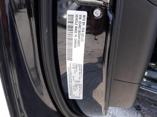 2C4RC1BG5NR106827 - 2022 CHRYSLER PACIFICA TOURING L შავი ფოტო 13