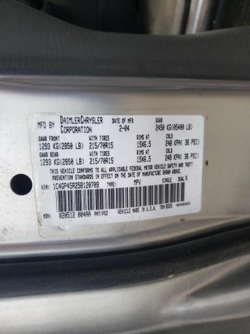 1C4GP45R25B120709 - 2005 CHRYSLER TOWN & COU 银色 照片 14