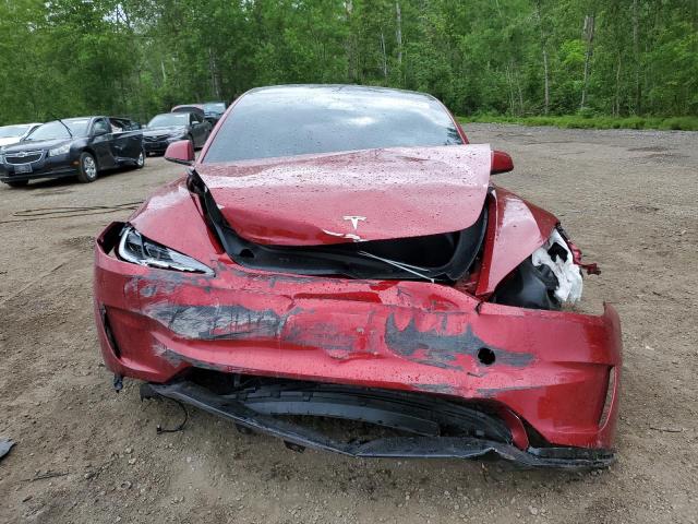 5YJ3E1ET2SF963204 - 2025 TESLA MODEL 3 Czerwony zdjęcie 5