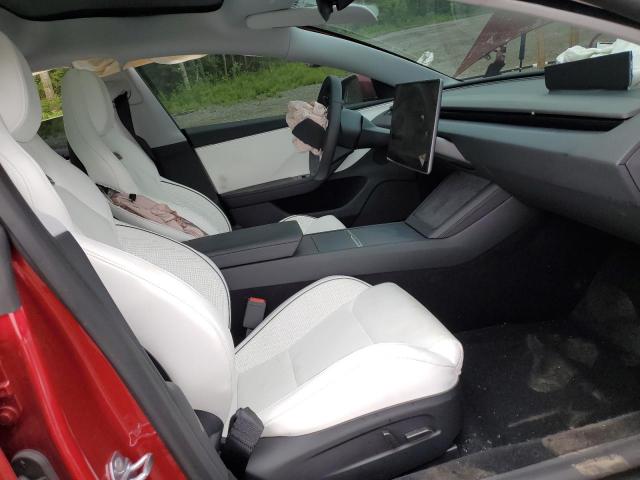 5YJ3E1ET2SF963204 - 2025 TESLA MODEL 3 Czerwony zdjęcie 7