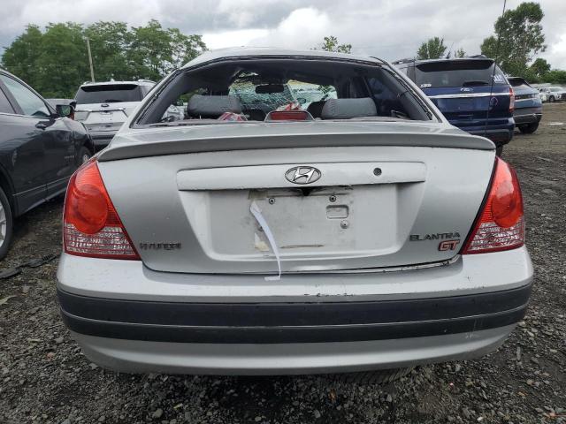 KMHDN46D94U790011 - 2004 HYUNDAI ELANTRA GLS SILVER photo 6