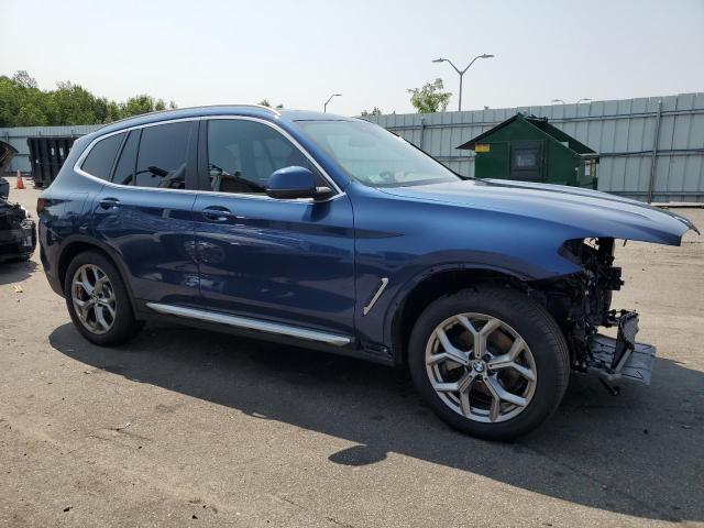 5UX53DP01N9J36357 - 2022 BMW X3 XDRIVE30I BLUE photo 4