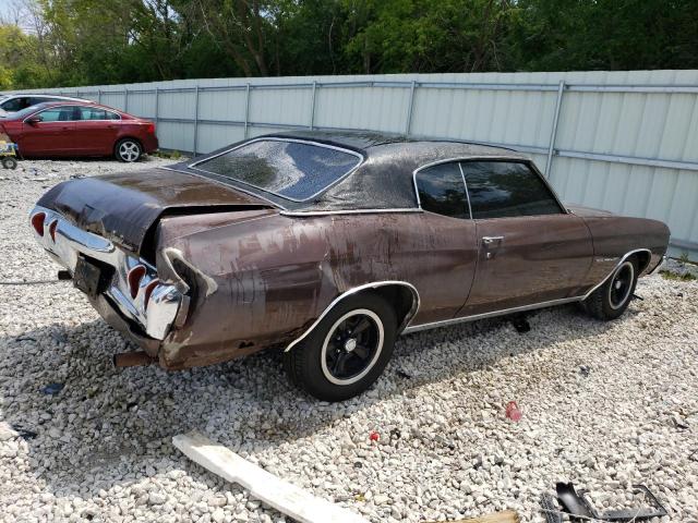 136371K114838 - 1971 CHEVROLET CHEVELLE M BROWN photo 3