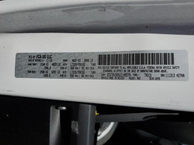 3C6TRVDGXLE109575 - 2020 RAM PROMASTER 2500 HIGH WHITE photo 14