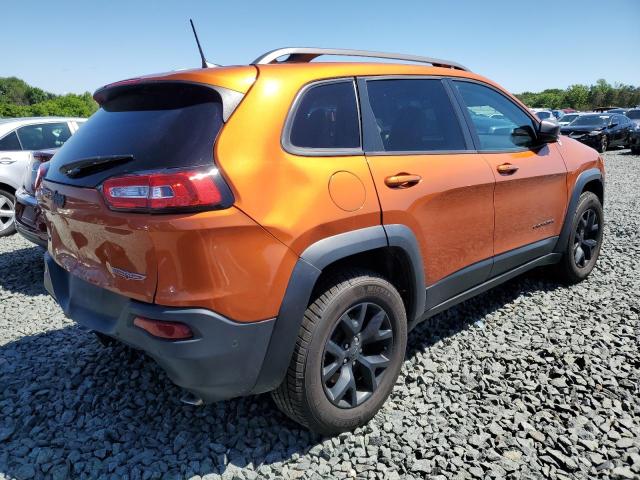 1C4PJMBS6GW269435 - 2016 JEEP CHEROKEE TRAILHAWK ORANGE photo 3