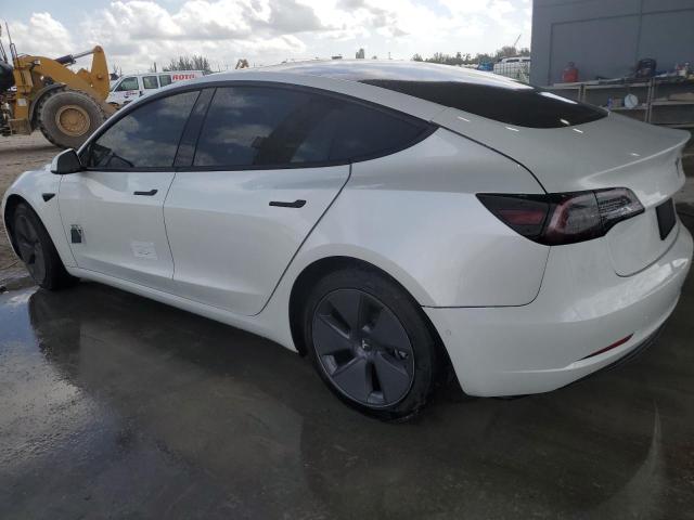 5YJ3E1EA1MF062293 - 2021 TESLA MODEL 3 WHITE photo 2