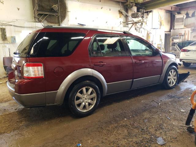 1FMDK05W78GA05350 - 2008 FORD TAURUS X SEL BURGUNDY photo 3