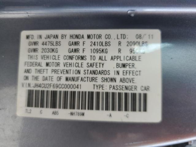 JH4CU2F69CC000041 - 2012 ACURA TSX TECH SILVER photo 12