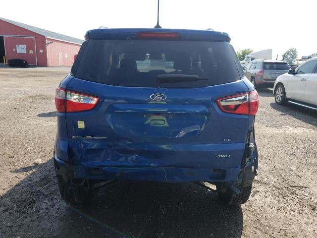 MAJ6P1UL8JC176719 - 2018 FORD ECOSPORT SE ლურჯი ფოტო 6