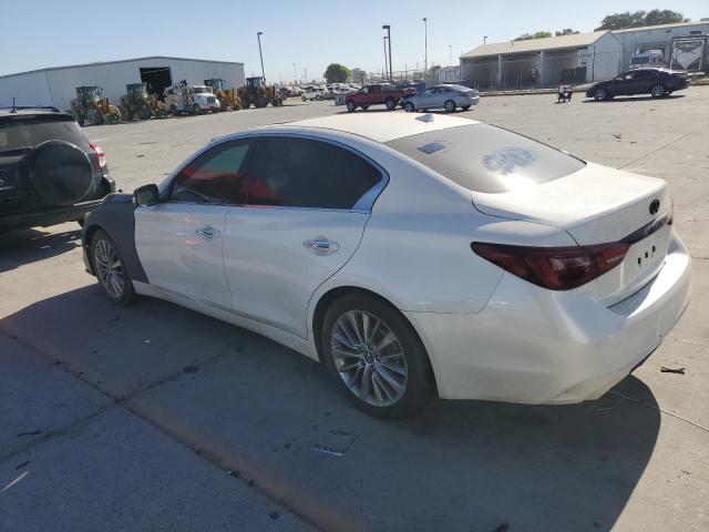 JN1EV7AP6KM512517 - 2019 INFINITI Q50 LUXE WHITE photo 2