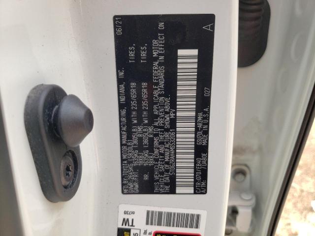 5TDGZRAH4MS532061 - 2021 TOYOTA HIGHLANDER XLE WHITE photo 14