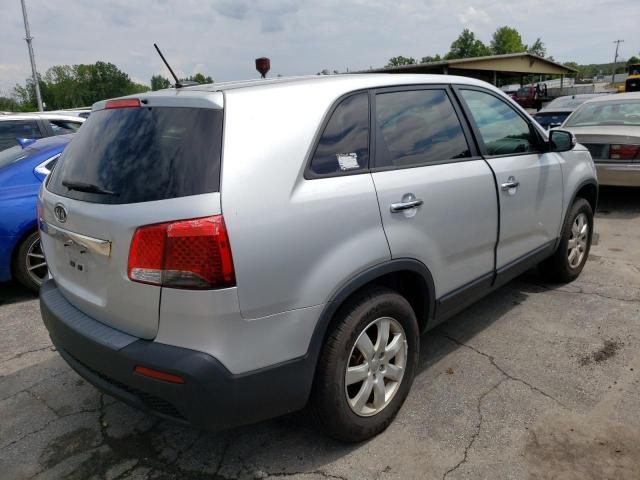 5XYKT4A17DG341927 - 2013 KIA SORENTO LX SILVER photo 3