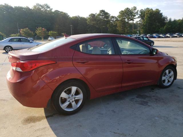 KMHDH4AE6CU394172 - 2012 HYUNDAI ELANTRA GLS RED photo 3