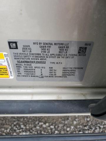 5GAKRBKDXFJ366532 - 2015 BUICK ENCLAVE GOLD photo 14