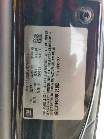 1G6DJ1E39D0123182 - 2013 CADILLAC CTS PERFORMANCE COLLECTION Siyah fotoğraf 12