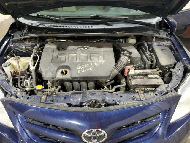 2T1BU4EEXDC096630 - 2013 TOYOTA COROLLA BASE BLUE photo 11