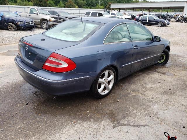 WDBTJ65J45F164045 - 2005 MERCEDES-BENZ CLK 320C BLUE photo 3