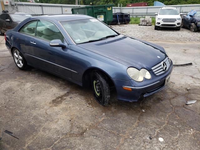 WDBTJ65J45F164045 - 2005 MERCEDES-BENZ CLK 320C BLUE photo 4