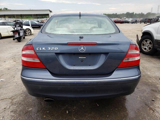 WDBTJ65J45F164045 - 2005 MERCEDES-BENZ CLK 320C BLUE photo 6