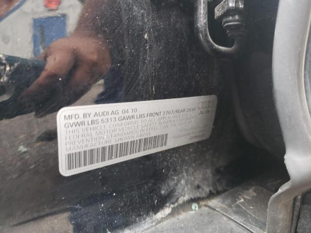 WAUKGAFB6AN079954 - 2010 AUDI A6 PRESTIGE შავი ფოტო 13