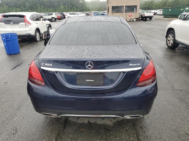 55SWF8EBXKU319815 - 2019 MERCEDES-BENZ C 300 4MATIC BLUE photo 6