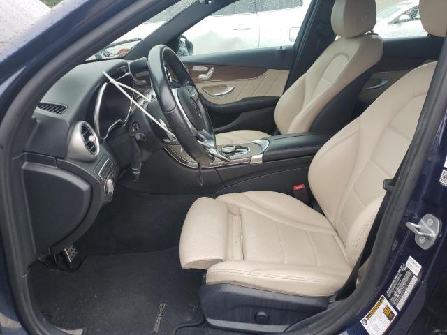 55SWF8EBXKU319815 - 2019 MERCEDES-BENZ C 300 4MATIC BLUE photo 7