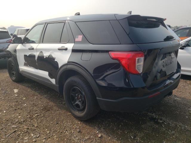 1FM5K8AB9MGB53550 - 2021 FORD EXPLORER POLICE INTERCEPTOR TWO TONE photo 2