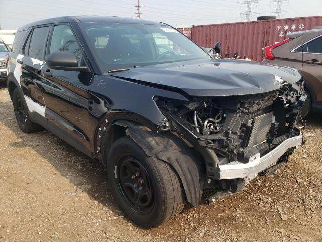 1FM5K8AB9MGB53550 - 2021 FORD EXPLORER POLICE INTERCEPTOR TWO TONE photo 4