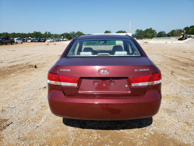 5NPET46C87H199446 - 2007 HYUNDAI SONATA GLS BURGUNDY photo 6