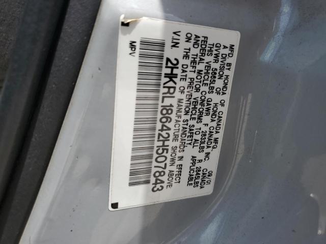 2HKRL18642H507843 - 2002 HONDA ODYSSEY EX SILVER photo 13