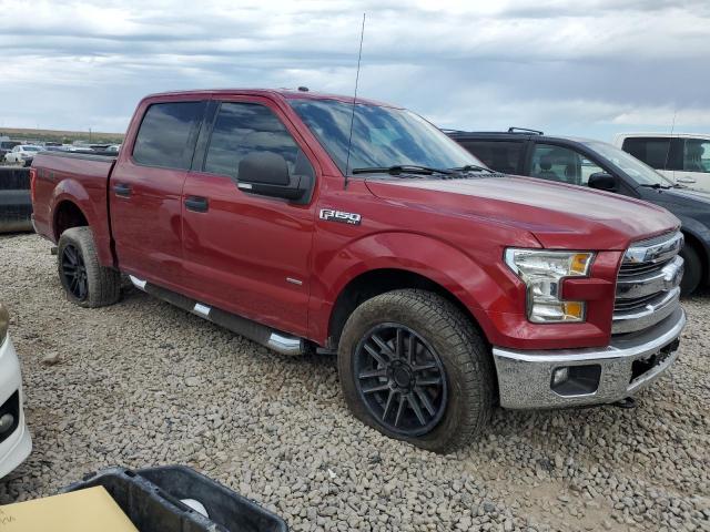 1FTEW1EG7HKC36130 - 2017 FORD F150 SUPERCREW RED photo 4