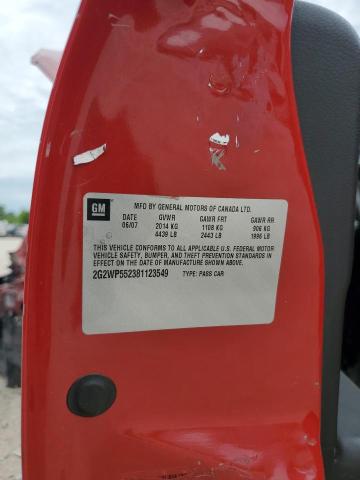 2G2WP552381123549 - 2008 PONTIAC GRAND PRIX 红色 照片 13