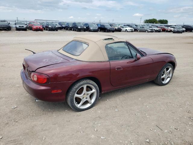 JM1NB353230304410 - 2003 MAZDA MX-5 MIATA BASE BURGUNDY photo 3