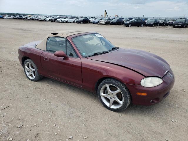 JM1NB353230304410 - 2003 MAZDA MX-5 MIATA BASE BURGUNDY photo 4